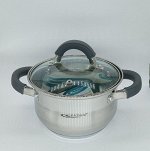 Кастрюля нерж. ИРИДА 1,9л КТ08-D-16