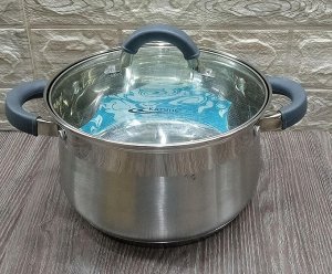 Кастрюля нерж. ИРИДА 3,9л КТ08-D-20