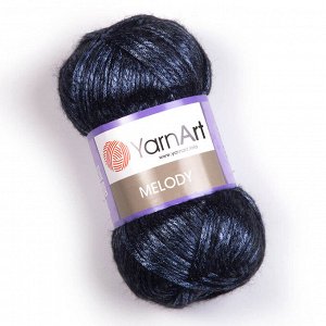 Пряжа YarnArt Melody 9% шерсть/21% акрил/70% полиамид, 100г/230м №884 Джинсовый