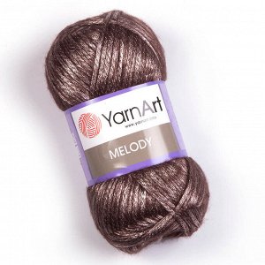 Пряжа YarnArt Melody 9% шерсть/21% акрил/70% полиамид, 100г/230м №885 Кофейный
