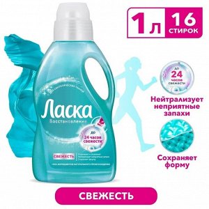 Гель для стирки ЛАСКА Уход и свежесть, 1л