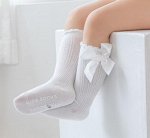 Детские гольфы с бантиком, цвет белый