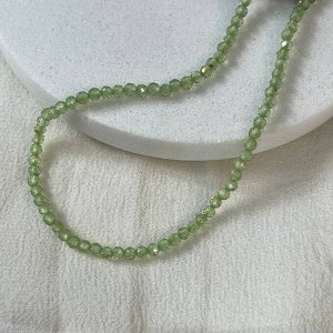 Бусы из Хризолита огранка