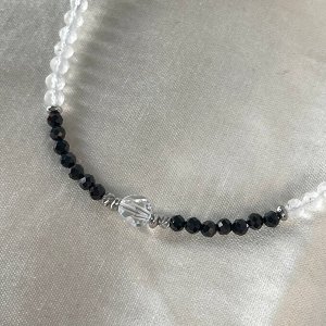 Бусы из Шпинели и Горного Хрусталя