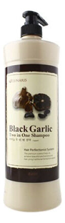 Lunaris Шампунь–кондиционер для волос с черным чесноком Shampoo Two In One Black Garlic, 1500 мл