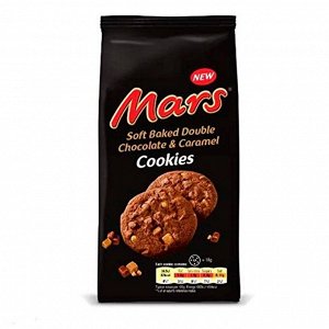 Печенье Mars Cookies / Марс с кусочками карамели 162 гр