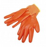 Перчатки прорезиненные Оранжевая плотная Заливка