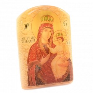 Икона из селенита "Богородицы Тамбовская (Уткинская)" арка большая, 50*30*65мм