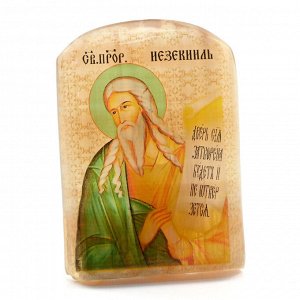 Икона из селенита "Пророк Иезекииль" арка большая, 50*30*65мм