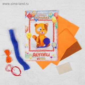 Набор для изготовления игрушки из фетра ""Котёнок Рыжик"", 11,5 см