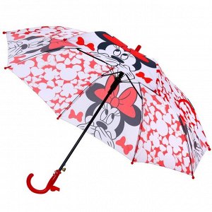 Зонт детский. Минни Маус, красный, 8 спиц d=86 см