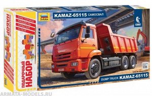 Сборная модель 3650ПН KAMAZ-65115 самосвал