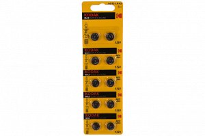 Kodak AG12 (386) LR1142, LR43 [KAG12-10] MAX Button Cell (100 Б0044717, шт