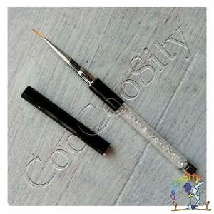 Кисть волосок Кристалл, с колпачком, 1,1 см, 1 шт.
