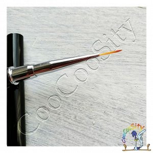 Кисть волосок Кристалл, с колпачком, 1,1 см, 1 шт.