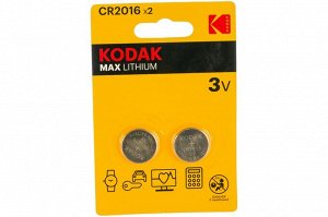 Kodak CR2016-2BL MAX Lithium (60/240 Б0037002, шт