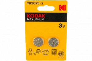 Kodak CR2025-2BL MAX Lithium (60/240 Б0037003, шт