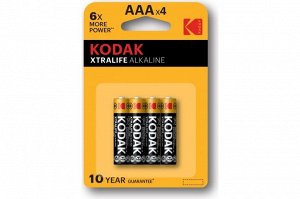 Kodak LR03-4BL XTRALIFE Alkaline [K3A-4] (40/200 Б0014329, шт