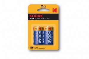 Kodak LR14-2BL MAX SUPER Alkaline [KC-2] (20/200 Б0005123, шт