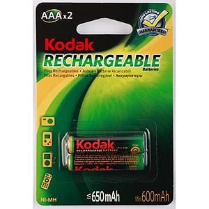 Аккумуляторы NiMH (никель-металлгидридные) Kodak HR03-2BL 850mАh [K3AHRP-2/850mАh] (20/240 Б0009360, шт