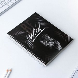 Тетрадь в клетку, 96 л., А5, на спирали, блок №2, Be wild