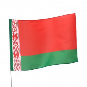 Флаг Белоруссии, 90 х 135, полиэфирный шелк, без древка