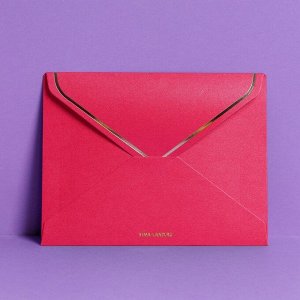Подарочный конверт "С любовью", тиснение, дизайнерская бумага, 11,5 ? 16 см
