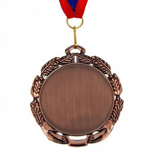 Медаль под нанесение 009 диам 7 см. Цвет бронз. С лентой