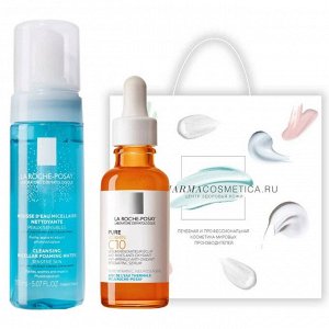 Ля Рош Позе Подарочный набор La Roche Posay для лица: сыворотка 30 мл + пенка 150 мл (La Roche-Posay, Physiological Cleansers)