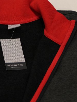 Костюм спортивный мужской 211-13007   ТХ003-05/58653/1540 антрацит/красный/чёрный