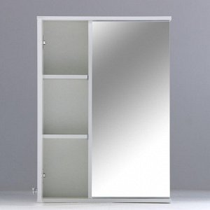 Шкаф-зеркало, универсальная сборка 50 х 18 х 83 см, белый