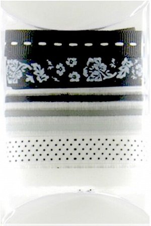Тесьма в полиэт-упак «Рукоделие»  Черный и белый 5 шт*0,9 м