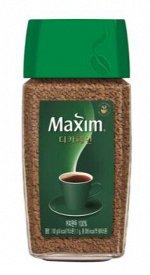 Кофе растворимый без кофеина Maxim 100г, стекл банка (Ю.Корея)
