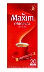 Быстрорастворимый кофе 3 в 1 Оригинал Maxim 236г (Ю.Корея), упаковка 20шт