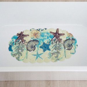 SPA-коврик для ванны на присосках Доляна «Ракушки», 35?65 см
