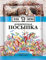 Посыпка кондитерская Nina Farina Вермишель разноцветная 15г