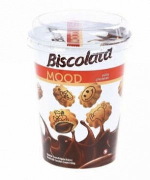 Печенье Biscolata Mood с начинкой из шоколадного крема, 115 г.
