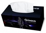 Салфетки бумажные Orinoco, 2 слоя, белые, 200шт, черная коробка