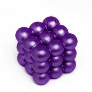Свеча фигурная "Баблс" большой куб, 5Х5Х5 см, фиолетовый