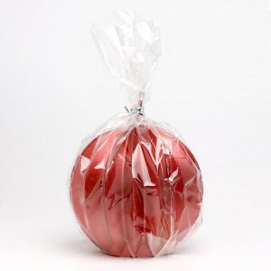 Свеча фигурная "Шар граненый", 6,5Х6,5 см, красный