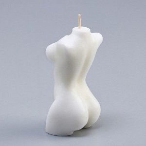 Свеча фигурная в подарочной коробке "Женский силуэт", 10 см, белая