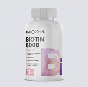 Биотин (B7/Б7) Endorphin Biotin 5000 - 60 капсул.