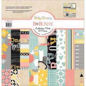 Набор бумаги для скрапбукинга BoBunny  "Baby Bump Collection Pack" 19 лист. 30*30 см