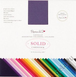 Набор цветного картона PAPERMANIA, 15,2*15,2 см