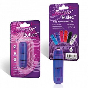 Компактный фиолетовый стимулятор вибро-пулька