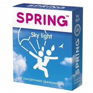 Презервативы Spring Sky Light ультратонкие 1 блок (12 уп)