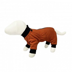 Osso fashion Комбинезон для собак из флиса на молнии р.30 (кобель) оранж