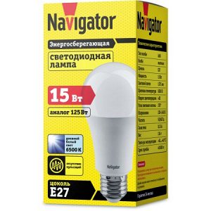 Navigator 61 239 NLL-A60-15-230-6.5K-E27, шт