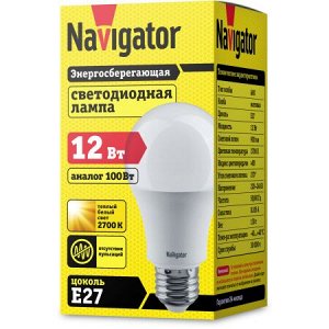 Navigator 71 296 NLL-A60-12-230-2.7K-E27 (10/100), шт