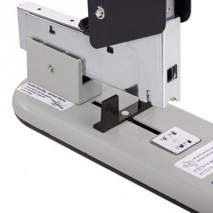 Степлер МОЩНЫЙ №23/6-23/23 KW-trio, до 210 листов, серый/черный, 50-LB, -50-LB